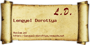 Lengyel Dorottya névjegykártya