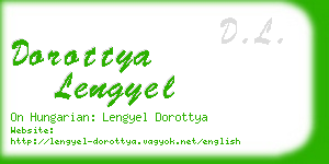 dorottya lengyel business card